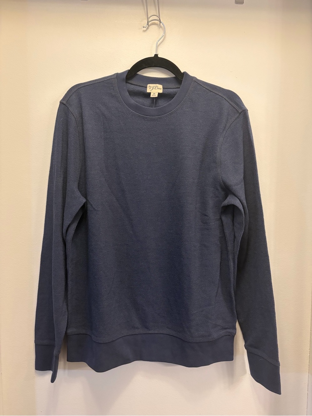 NWT J.Crew Long Sleeve Textured Sweater Tee Mens Cotton Blend SOLD OUT STYLE